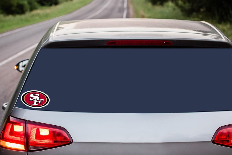 Siskiyou NFL Siskiyou Sports Fan Shop San Francisco 49ers Auto Decal 8 inch sheet Team Color - Image 2